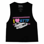Universal Studios – I Heart Back to the Future Adult Cropped Tank